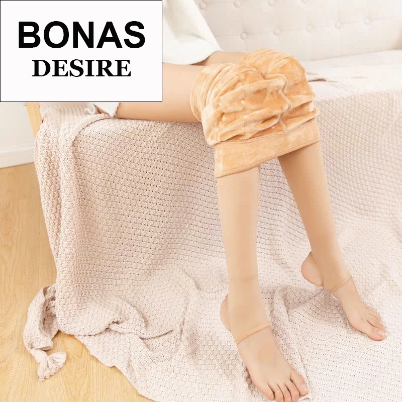 Desire Store, Quần Tất Nữ Dày Lót Lông Mềm Mại Ấm Áp Chính Hãng Bonas KW002 - Phù Hợp Mùa Đông image 5 of 18