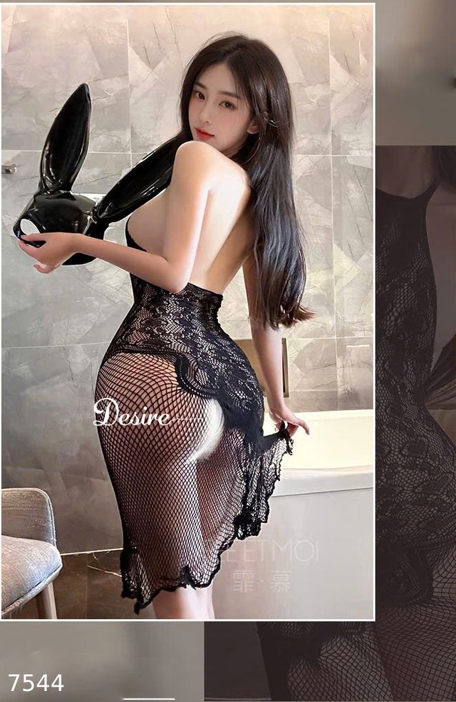 Desire Store, Váy ngủ lưới dáng đuôi cá ôm body gợi cảm tôn dáng DESIRE 7544 (Sexy body-hugging mermaid-style mesh nightdress that flatters the figure DESIRE 7544) image 4 of 8