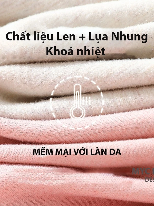 Desire Store, Đồ bộ giữ nhiệt mùa đông siêu nhẹ ấm áp không đường viền MYC HOME chất Nhung lót Len cừu MYC-01 image 16 of 21