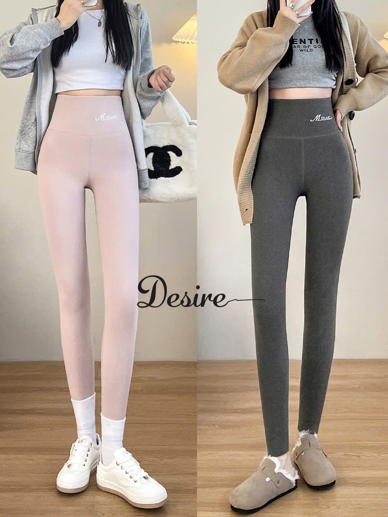 Desire Store, Quần legging M ENAIC lưng cao lót lông cừu nhung mịn giữ nhiệt mùa đông ấm áp định hình dáng QGN-9105014 image 8 of 13
