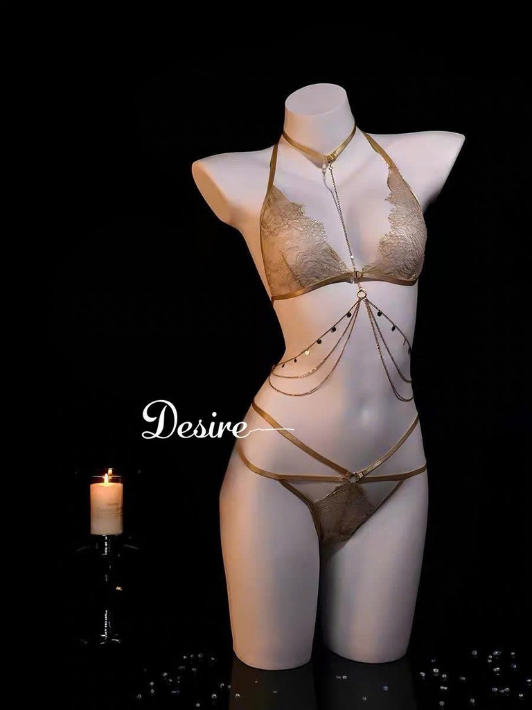 Desire Store, 9484 Bộ Lót Ren Cao Cấp Phối Charm Dây Eo Ôm Dáng Sexy Gợi Cảm DESIRE image 8 of 12