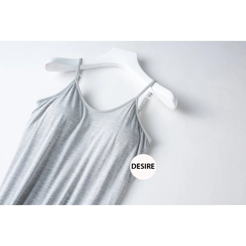 Desire Store, Váy đầm hai dây dáng dài sợi Vicose mềm mịn có đệm mút ngực DESIRE VN-077 image 6 of 13