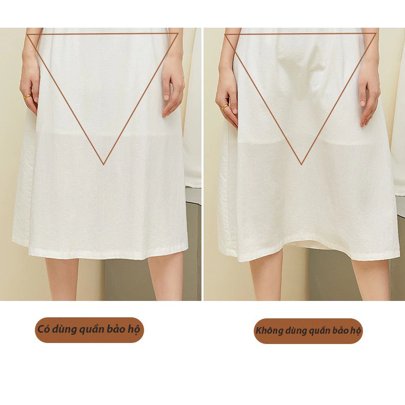 Desire Store, Quần Đùi Mặc Váy Chân váy lót DESIRE QL-028 Chất Cotton Thoáng Mát Cạp Cao Không Lộ Bụng Quần bảo hộ chống lộ image 5 of 12