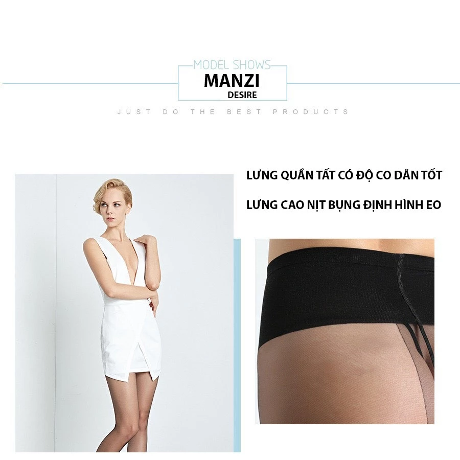 Desire Store, Tất quần 1D Manzi mùa hè thoáng khí siêu mỏng đáy chữ T chính hãng Manzi MZ-16908 image 8 of 14