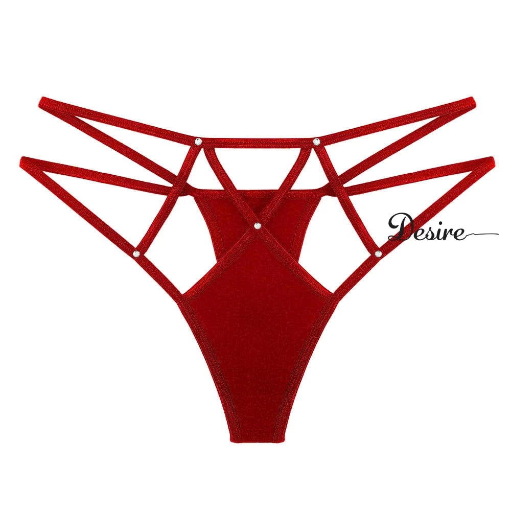 Desire Store, Quần lót vải mềm mại cột dây siêu gợi cảm QL-034 - Đỏ, 3 quần image 8 of 11