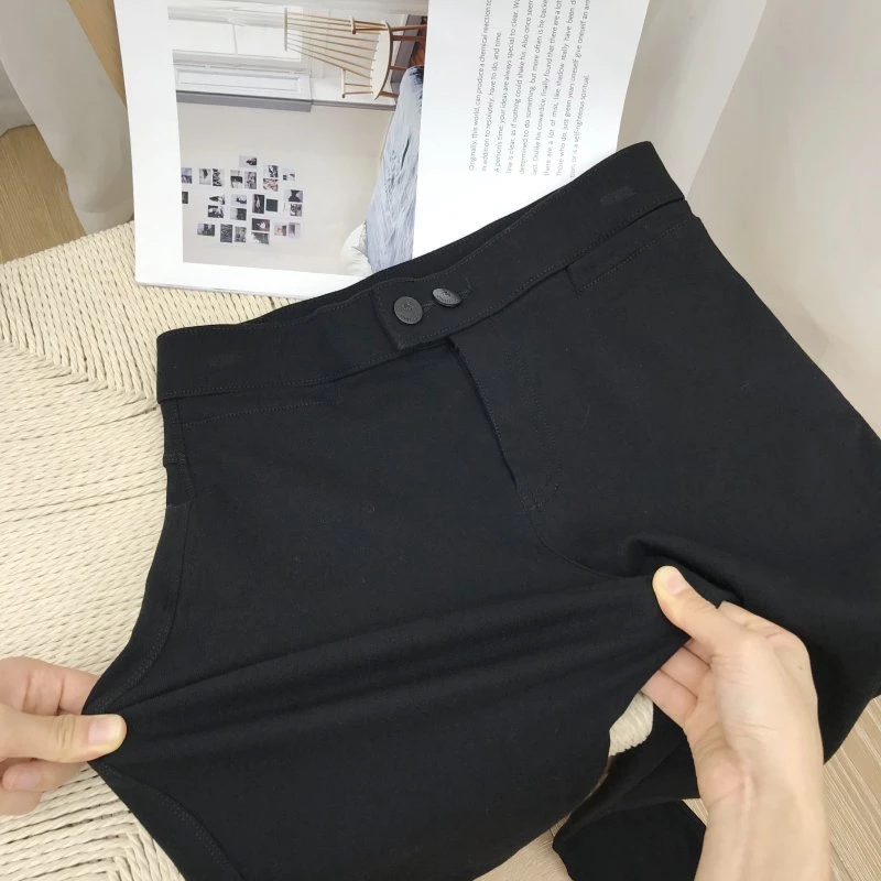 Desire Store, [Kèm hình thật] Sale lẻ size Quần Kaki Đen lưng cao hot trend hách dáng hàng cao cấp chất dày dặn chuẩn image 4 of 9