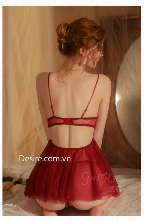 Desire Store, Váy ngủ ren kèm chip gợi cảm hàng cao cấp Desire VN-1708 image 6 of 8