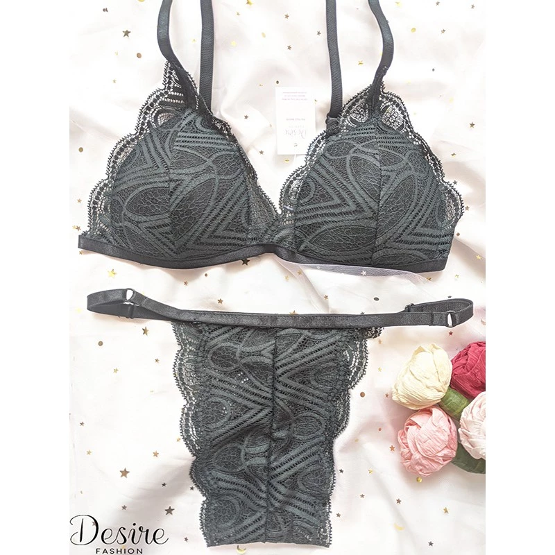 Desire Store, Đồ lót Bralette nguyên bộ quần và áo (Áo mút mòng và Quần lọt khe) BB-0020 image 8 of 18