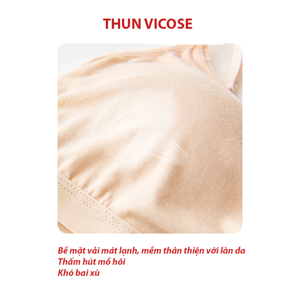Desire Store, Áo lót bra bản to mút mỏng không gọng mềm mại mát thấm mồ hôi ANN-0017-1 image 5 of 26