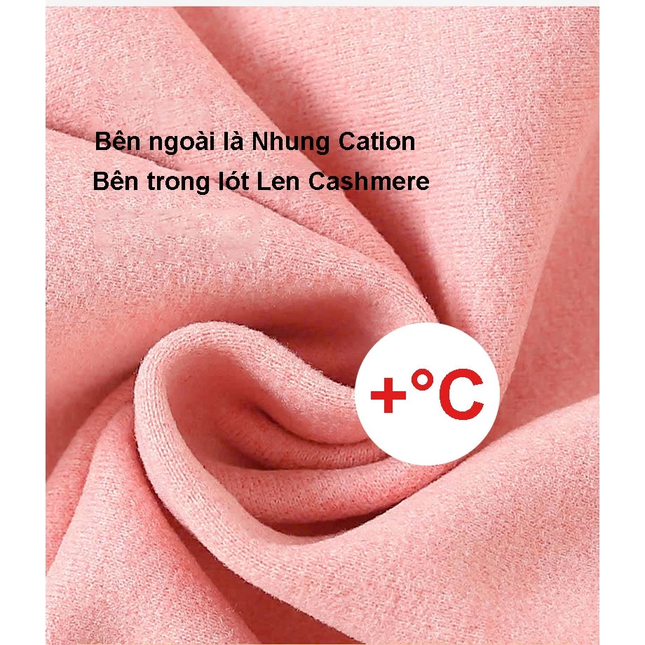 Desire Store, Đồ bộ giữ nhiệt trẻ em cổ tròn chất liệu vải nhung lót Len Cashmere siêu nhẹ mềm mại ấm áp DGN-005 image 5 of 12