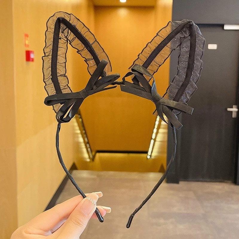 Desire Store, Bờm - Cài tóc Tai thỏ tai mèo hoá trang cosplay phong cách gợi cảm sexy W-14 - Mèo #11 image 10 of 20