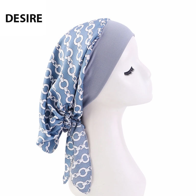 Desire Store, Mũ lụa băng đô trùm tóc bảo vệ khi ngủ tóc thời trang gọn gàng đội skin care tiện lợi, gãy rụng tóc mã MT-002 - Xanh image 10 of 13