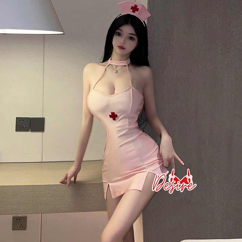 Desire Store, Bộ đồ ngủ Cosplay y tá đầy đủ phụ kiện sexy gợi cảm DESIRE VN-8808 image 4 of 8
