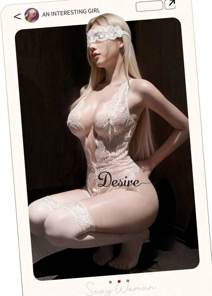 Desire Store, Bodysuit ren Jumpsuit ren váy ren xuyên thấu gợi cảm sexy DESIRE VN-8413 image 7 of 34