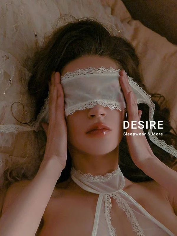 Desire Store, Bịt Mắt Ngủ Lưới Phối Ren Sexy Cosplay Phòng The Desire W28 - Tăng Cảm Hứng, Đem Lại Trải Nghiệm Tuyệt Vời image 8 of 11