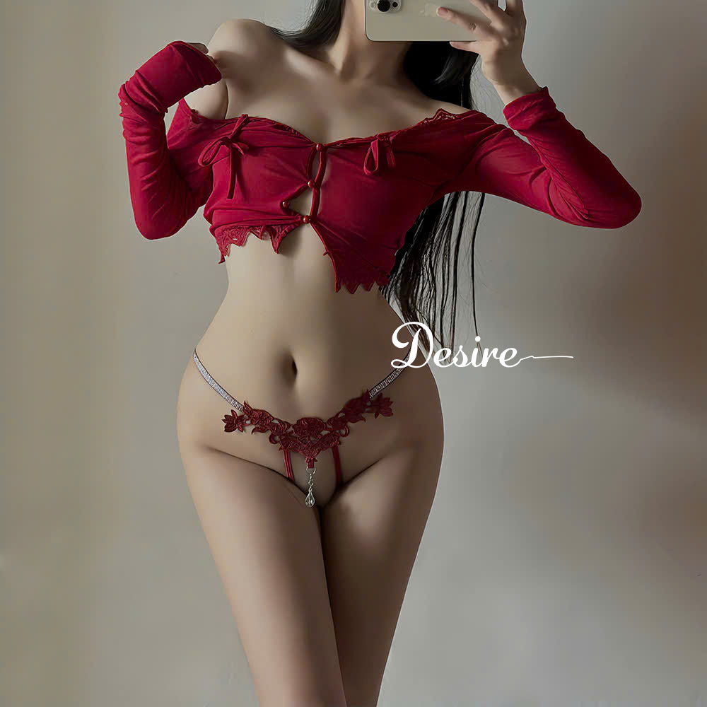 Desire Store, Quần lót ren hoạ tiết hoa siêu gợi cảm sexy DESIRE QL-032 image 2 of 12