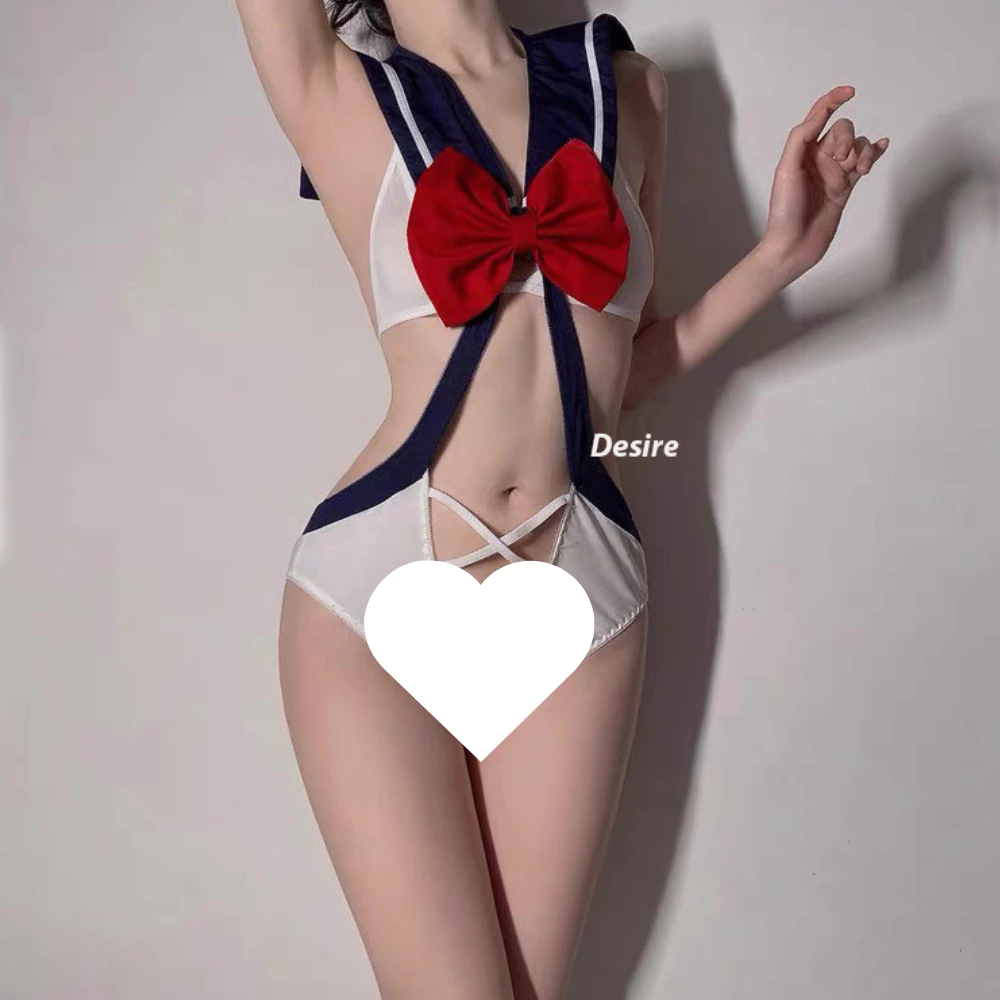 Desire Store, Bộ đồ ngủ liền thân hoá trang cosplay CÔ NỮ SINH QUYẾN RŨ gợi cảm DESIRE VN-8534 image 3 of 10