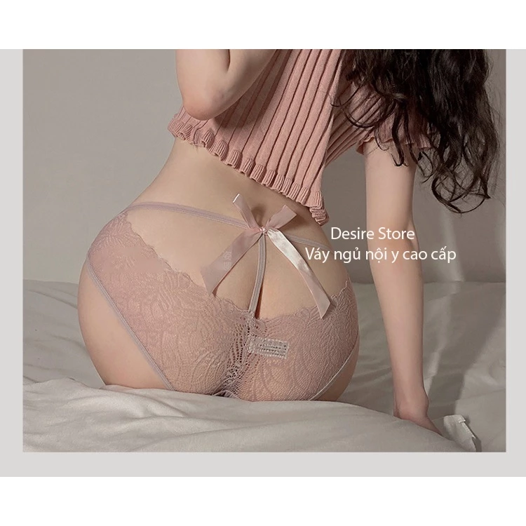 Desire Store, Quần lót ren gợi cảm cao cấp QLN-0057 - Hồng, Onesize <65kg image 11 of 12
