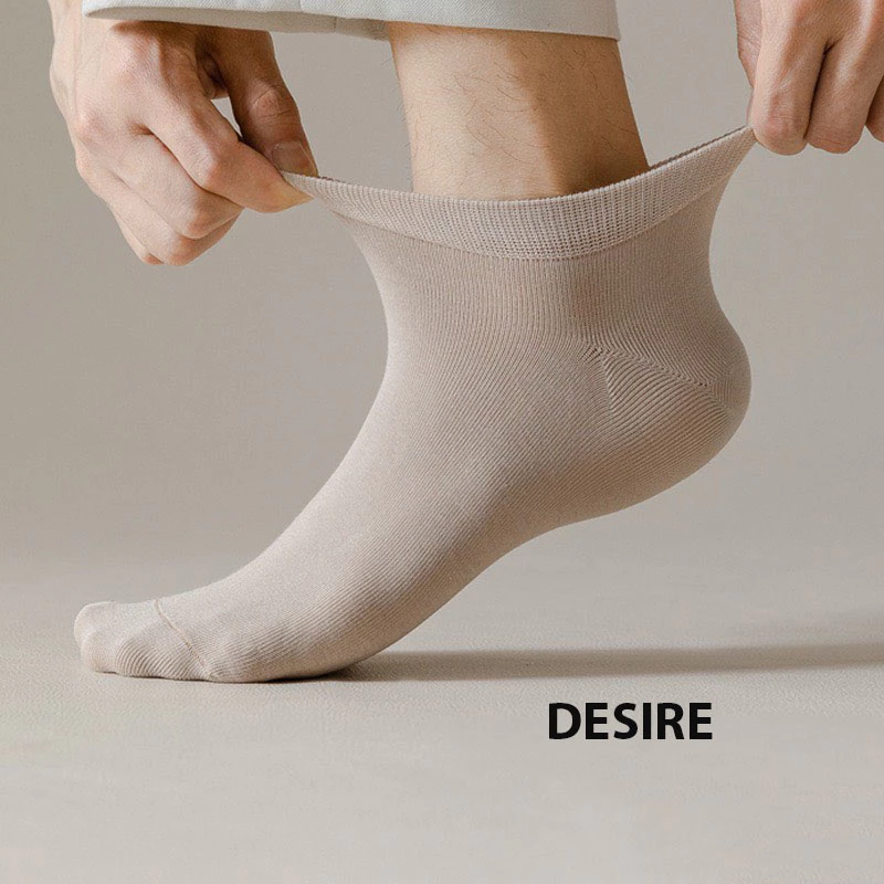 Desire Store, Tất nam cổ ngắn cao cấp chất mềm mịn kháng khuẩn phong cách sang trọng T-023 image 3 of 13