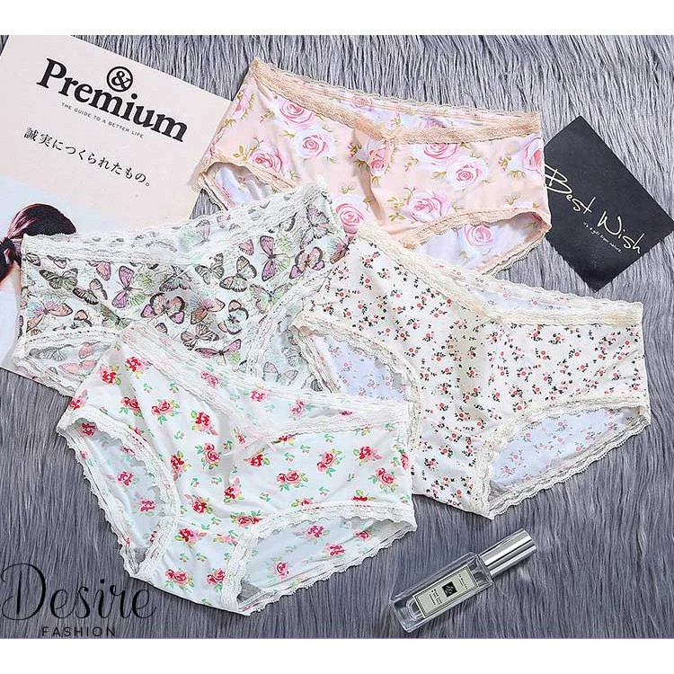 Desire Store, Quần lót hoa viền ren lưng thấp QLN-0031 image 2 of 6