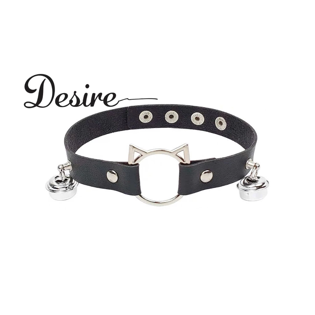 Desire Store, Vòng cổ Chocker hoạ tiết mèo có chuông Phụ kiện Cosplay DESIRE VC-004 image 1 of 4