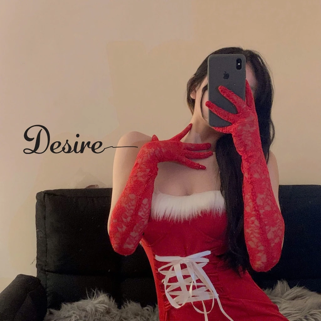 Desire Store, Găng tay ren dài - Phụ kiện thời trang gợi cảm DESIRE YZ1021 - Đỏ image 6 of 7