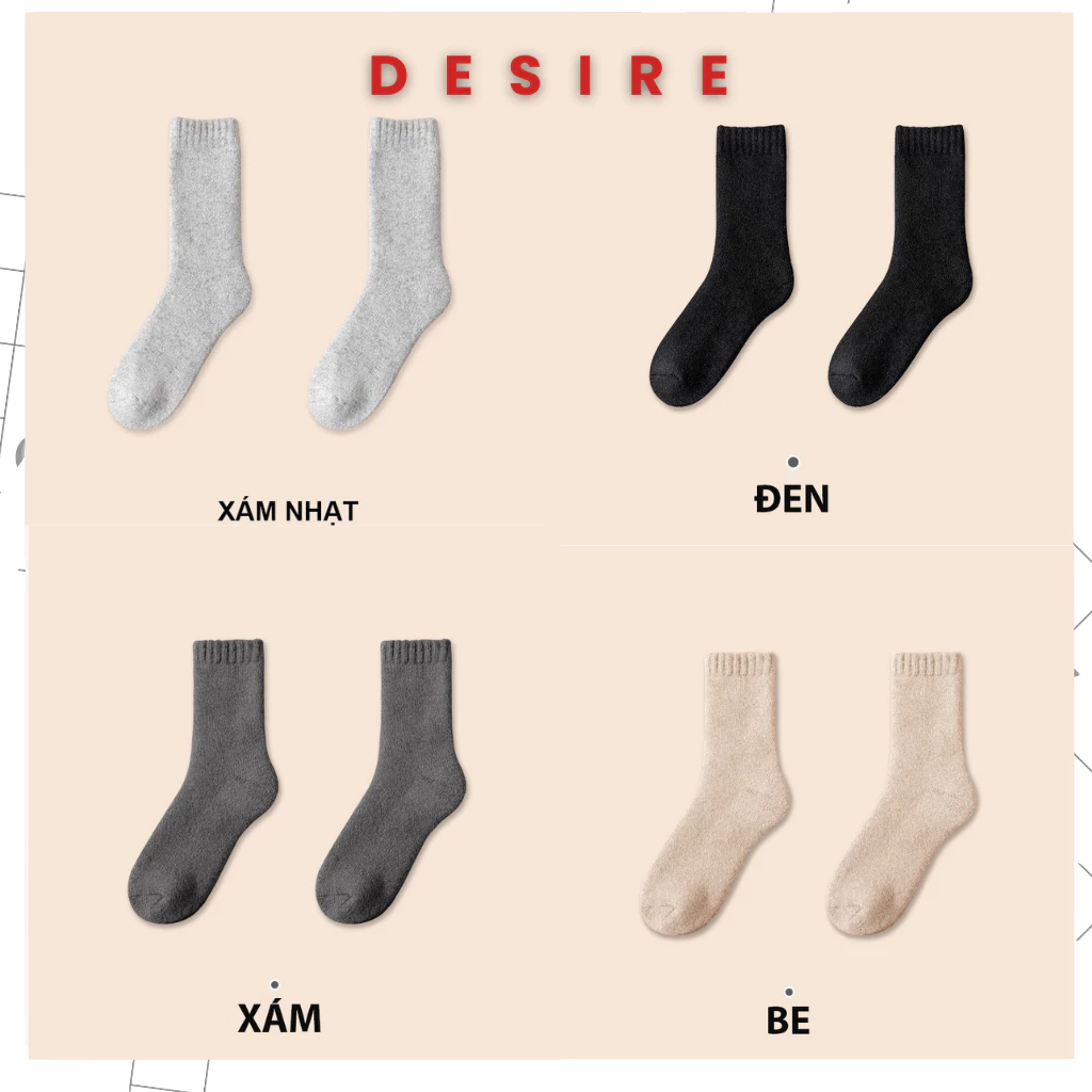 Desire Store, Combo Tất len dày siêu ấm chính hãng BONAS Style Nhật Bản phong cách đơn giản sang trọng MW-1884 - Màu ngẫu nhiên, Combo 10 đôi image 14 of 14