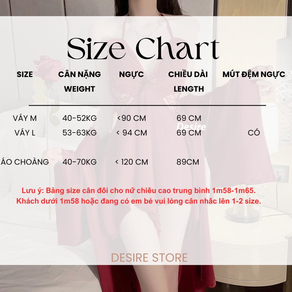 Desire Store, Set váy ngủ lụa và áo choàng phối ren khoét lưng gợi cảm  hàng loại 1 chính hãng GUIRUO DESIRE VN-3945 image 6 of 12