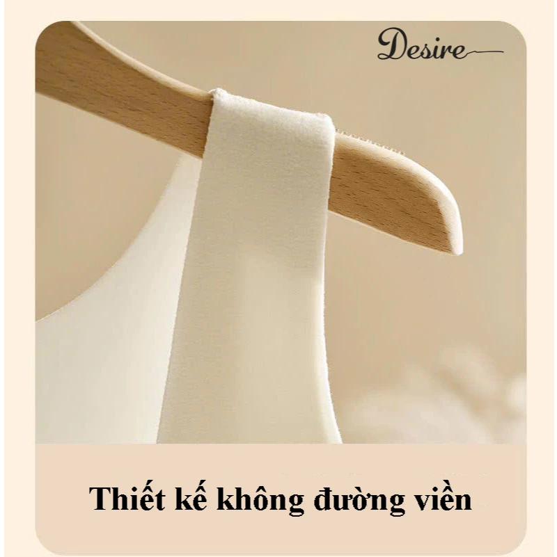 Desire Store, Áo ba lỗ giữ nhiệt có mút ngực Nhung Lyocell ôm body không đường viền siêu nhẹ DESIRE TS-801 image 7 of 11