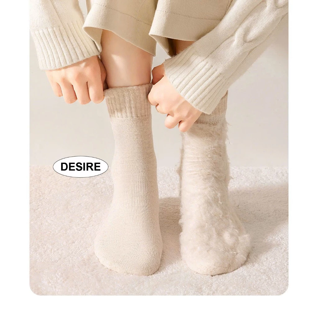 Desire Store, Tất Len Lót Lông dày mềm mịn cao cấp giữ nhiệt siêu ấm chống lạnh tuyệt đối chính hãng BONAS MW1517 image 6 of 14