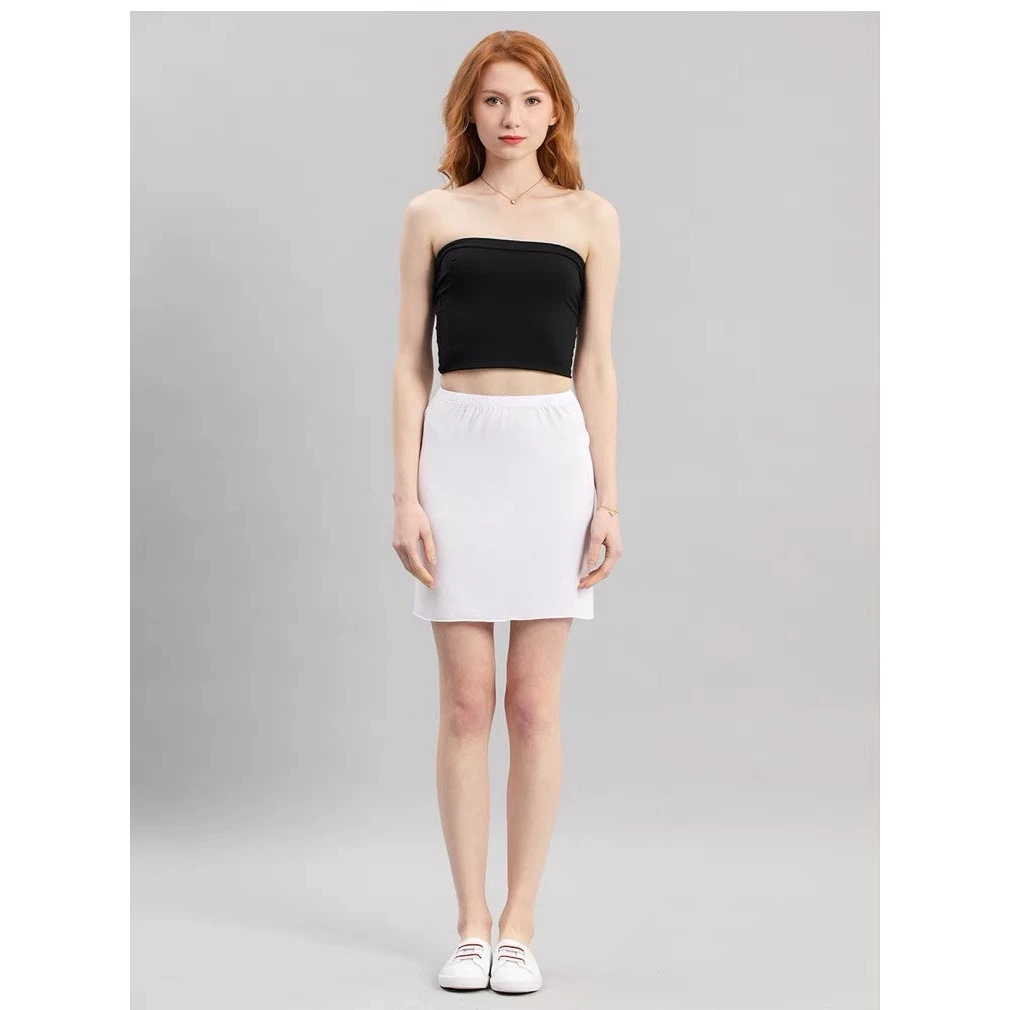 Desire Store, Chân váy lót dáng ôm Thun Modal (Gỗ sồi) co dãn mát mịn Chân váy mặc lót trong VNN-0098 image 7 of 24