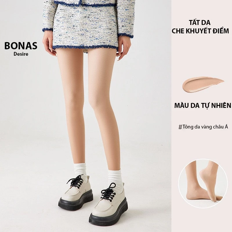 Desire Store, Tất quần loại dày cổ điển giữ ấm che khuyết điểm BONAS CHÍNH HÃNG 80D 200D 480D T-013 - 80D DA MÀU TỰ NHIÊN image 19 of 21