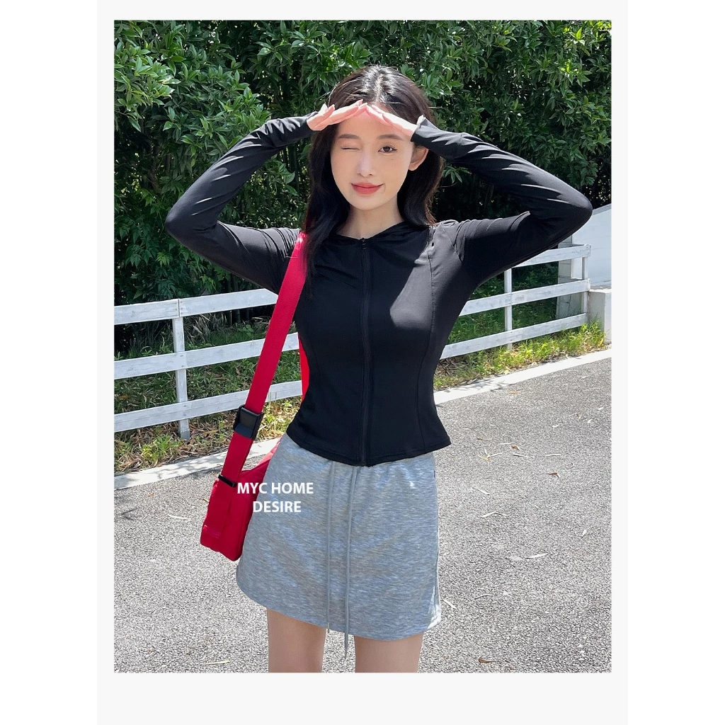 Desire Store, Áo Khoác Chống Nắng Băng Lụa Lạnh Thoáng Khí Chính Hãng MYC HOME Phong cách mùa hè CNMYC-01 - Đen, L image 11 of 14