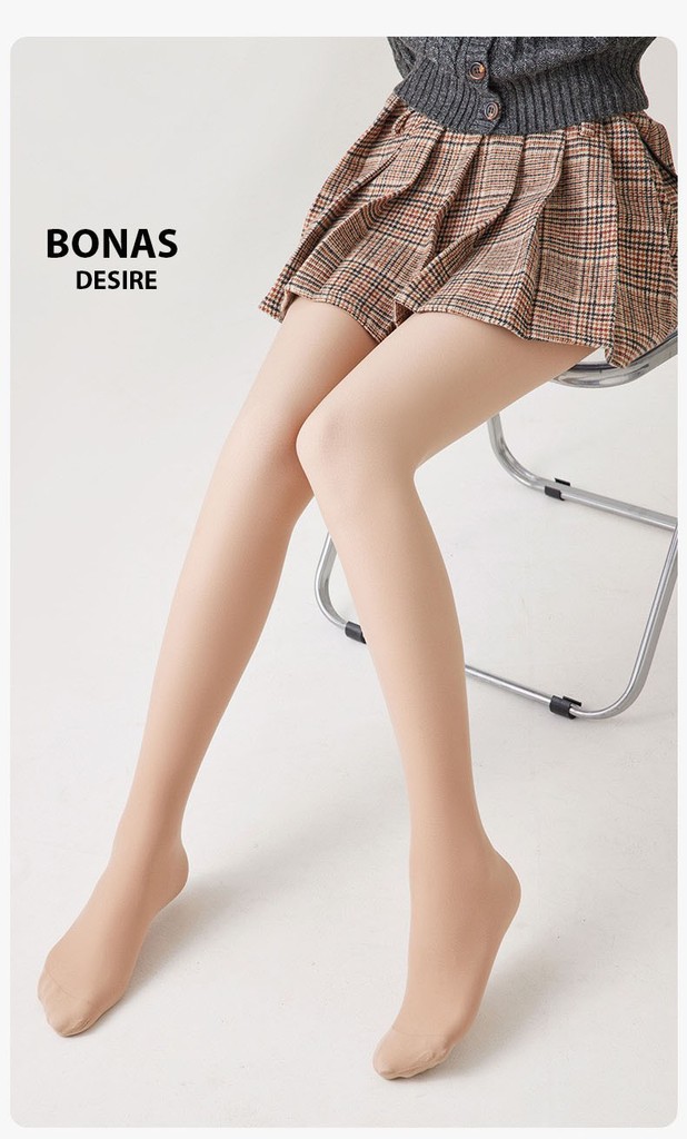 Desire Store, Tất quần đen lót da 120G dày hai lớp lót nỉ giữ ấm che khuyết điểm định hình dáng CHÍNH HÃNG BONAS T-014 image 6 of 13