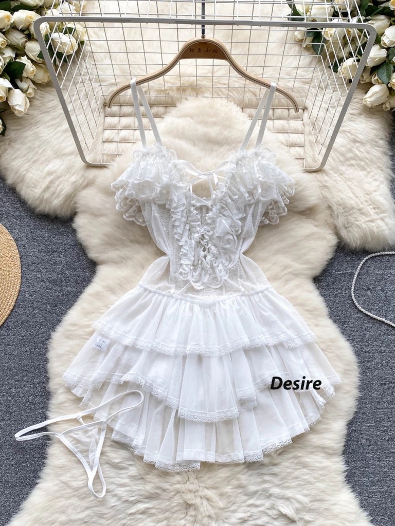 Desire Store, Váy ngủ ren cao cấp hai dây ôm body gợi cảm Desire VN-8497 image 12 of 18