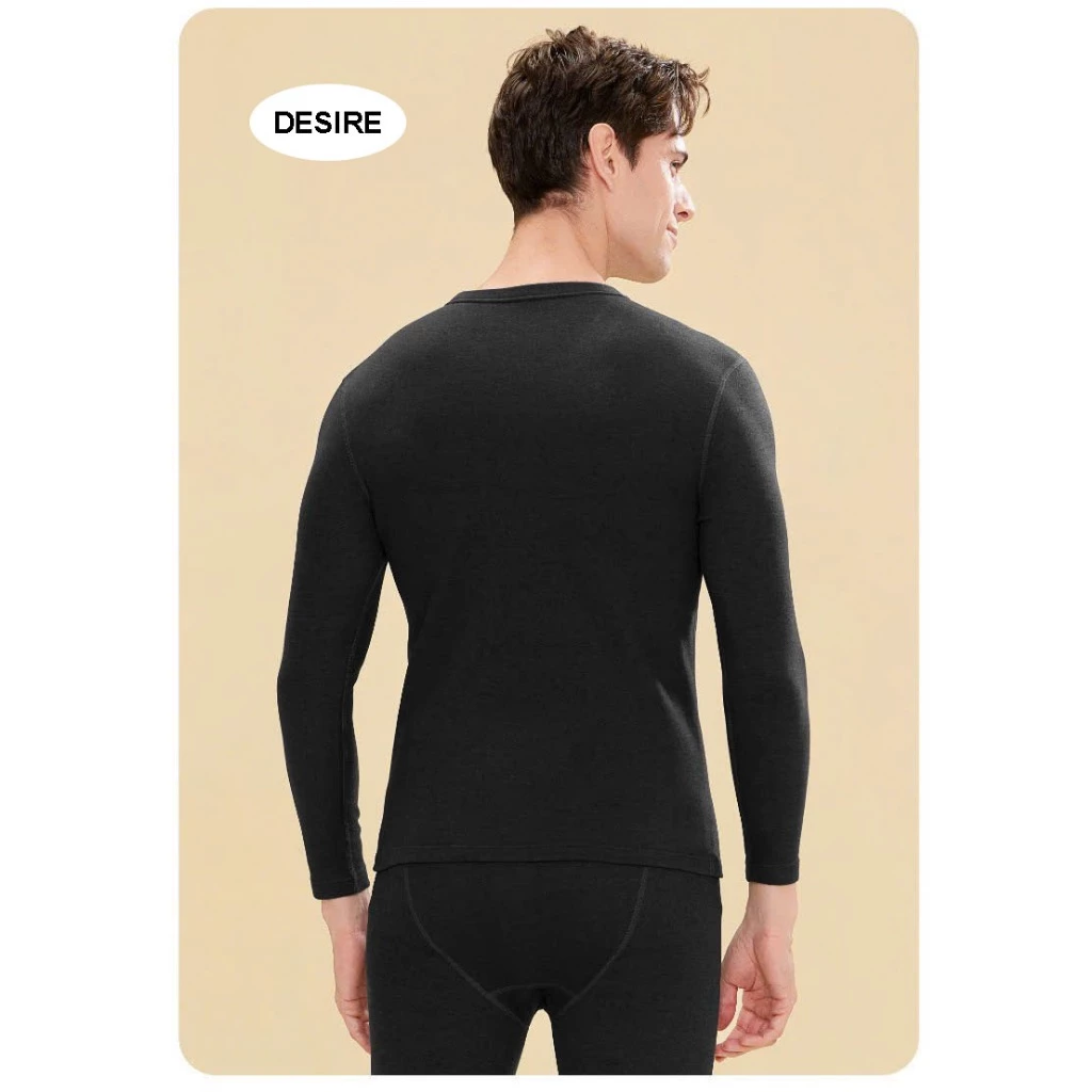 Desire Store, Áo giữ nhiệt Len lót lông cừu Cashmere kháng khuẩn 7A cho nam giữ nhiệt chống lạnh DESIRE AGN-01 image 5 of 7