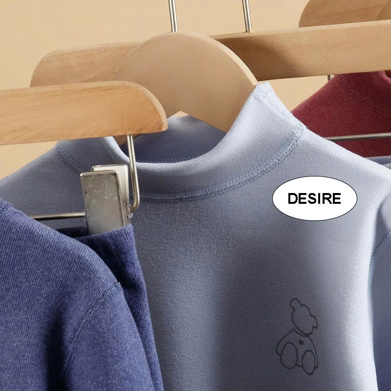 Desire Store, Đồ bộ giữ nhiệt trẻ em cổ cao dày ấm áp chất Nhung lót Len Cashmere cao cấp DESIRE DGN-006 image 3 of 11