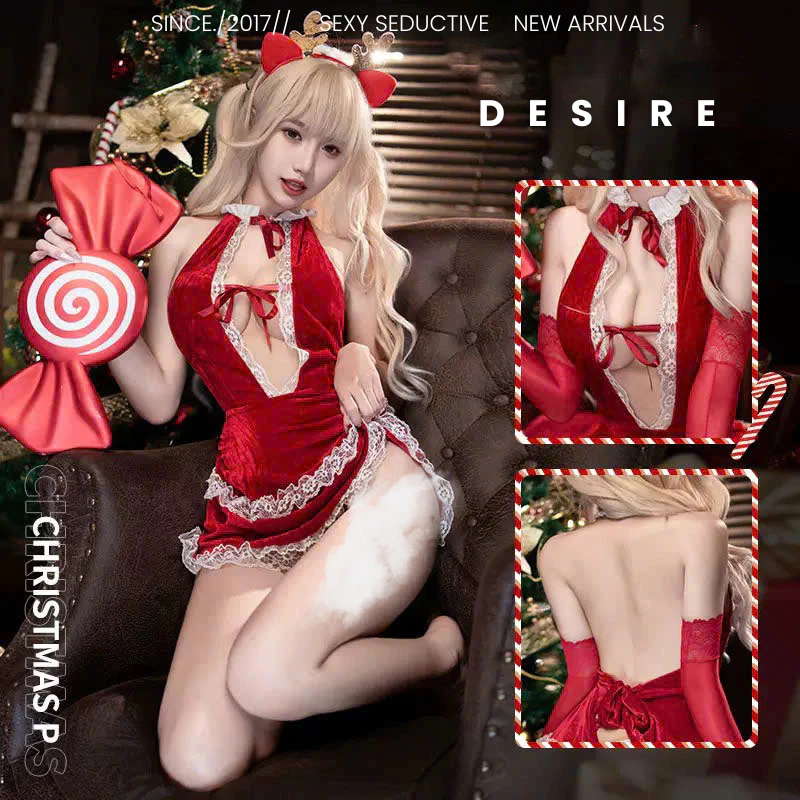 Desire Store, Váy ngủ Cosplay phong cách Giáng sinh Noel gợi cảm quyến rũ DESIRE VN-6314 image 3 of 11