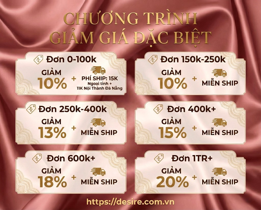 Desire Store - Khuyến mãi giảm giá đặc biệt 2026. Đồ ngủ sexy, Đồ ngủ gợi cảm, Đồ giữ nhiệt nam nữ Đà Nẵng, toàn quốc