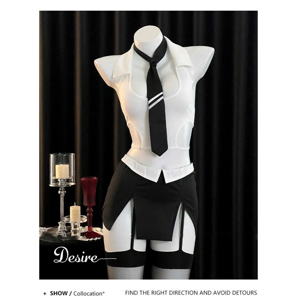 Desire Store, Set váy ngủ Cosplay CÔ THƯ KÝ đầy đủ phụ kiện phong cách sexy gợi cảm DESIRE VN-1269 - Set cơ bản+Tất W25 image 7 of 7