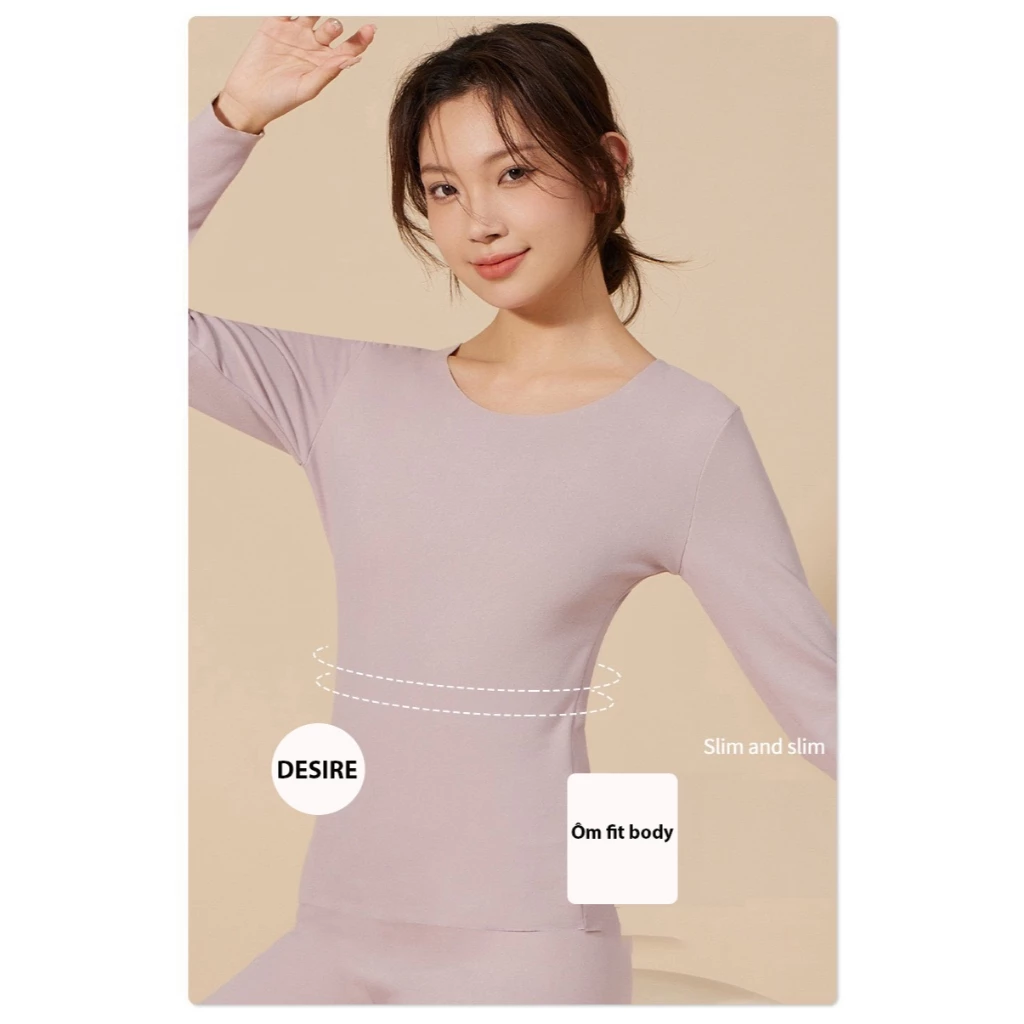 Desire Store, Áo giữ nhiệt Nhung lót sợi nhiệt Derong mềm siêu nhẹ mùa đông ấm áp Áo lót trong giữ nhiệt QGN-9093 image 7 of 17