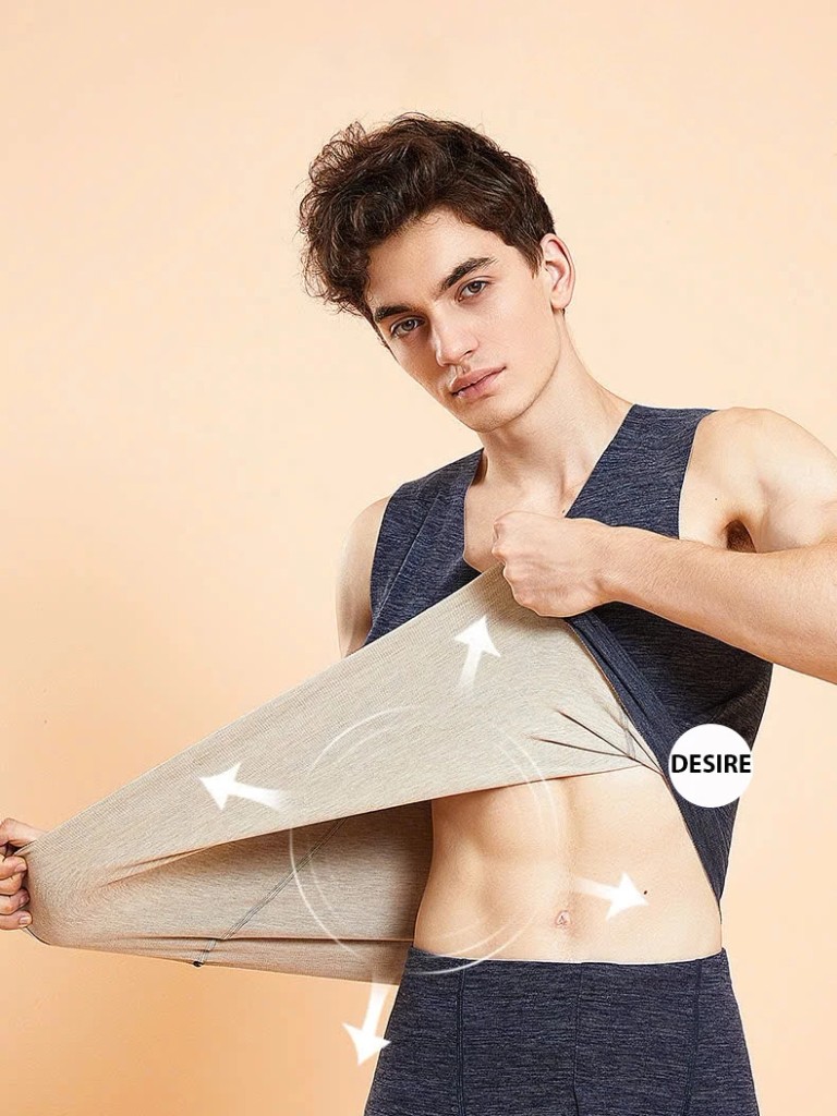 Desire Store, Áo ba lỗ sát nách giữ nhiệt mùa đông Nhung Cation siêu nhẹ dành cho nam giới ZYOS DGNa-02 image 12 of 19