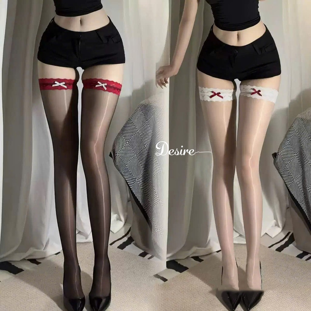 Desire Store, Tất lưới nữ kèm đai phối ren nơ phong cách gợi cảm sexy cosplay phòng the DESIRE 7050 image 16 of 23