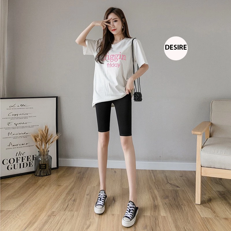Desire Store, Quần đùi legging lửng thun Vicose mềm mại 60cm QN-011 image 6 of 11