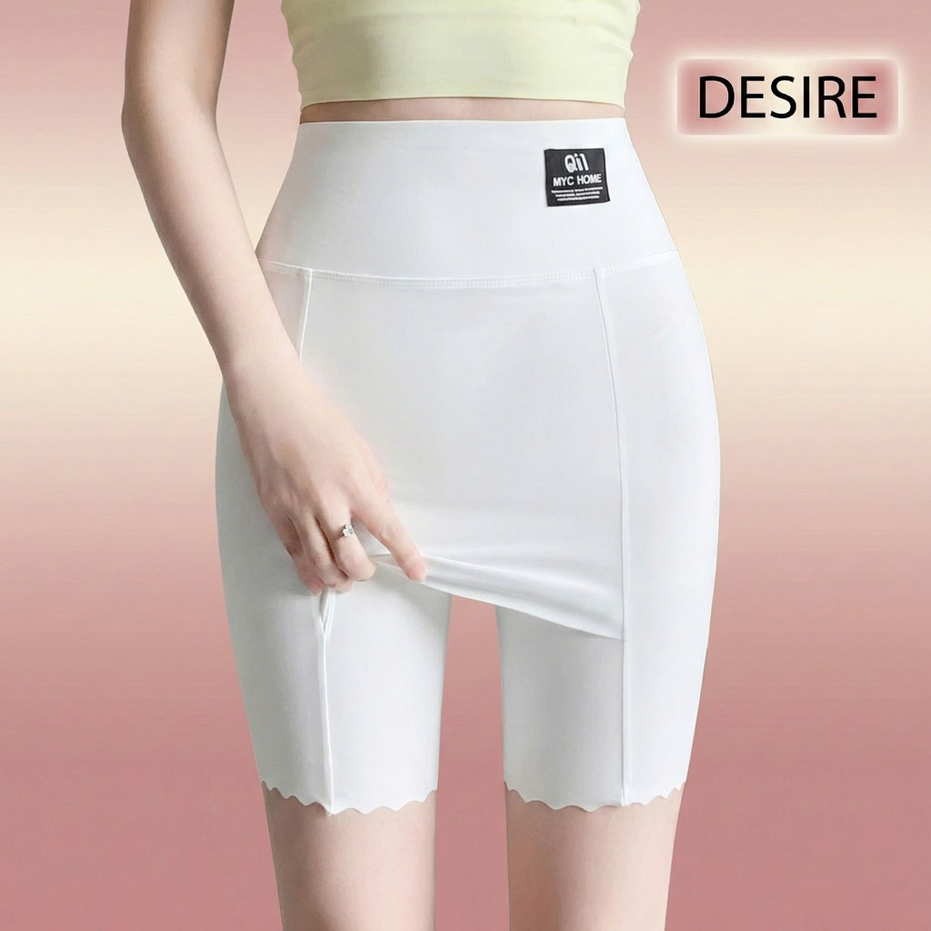 Desire Store, Quần Đùi Mặc Váy bảo hộ MYC HOME Chính hãng Vạt Chống lộ SU LỤA Không đường viền 40cm Cạp Cao Quần lót bảo hộ QL-023 - Trắng, XL (58-65kg) image 13 of 18