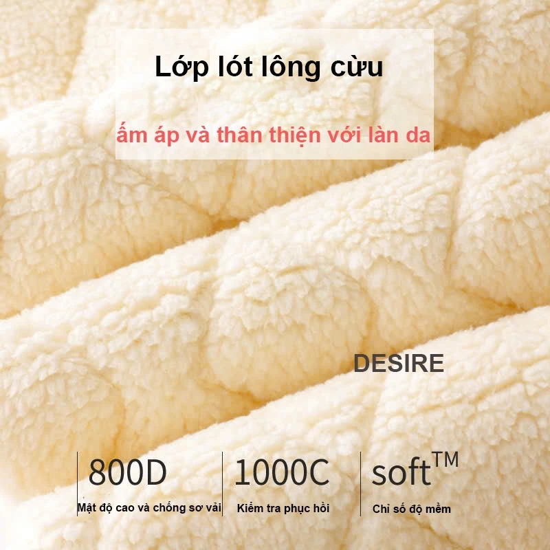 Desire Store, Quần legging lưng cao lót lông cừu dày nhung mịn giữ nhiệt mùa đông ấm áp định hình dáng QGN-9134 image 6 of 12