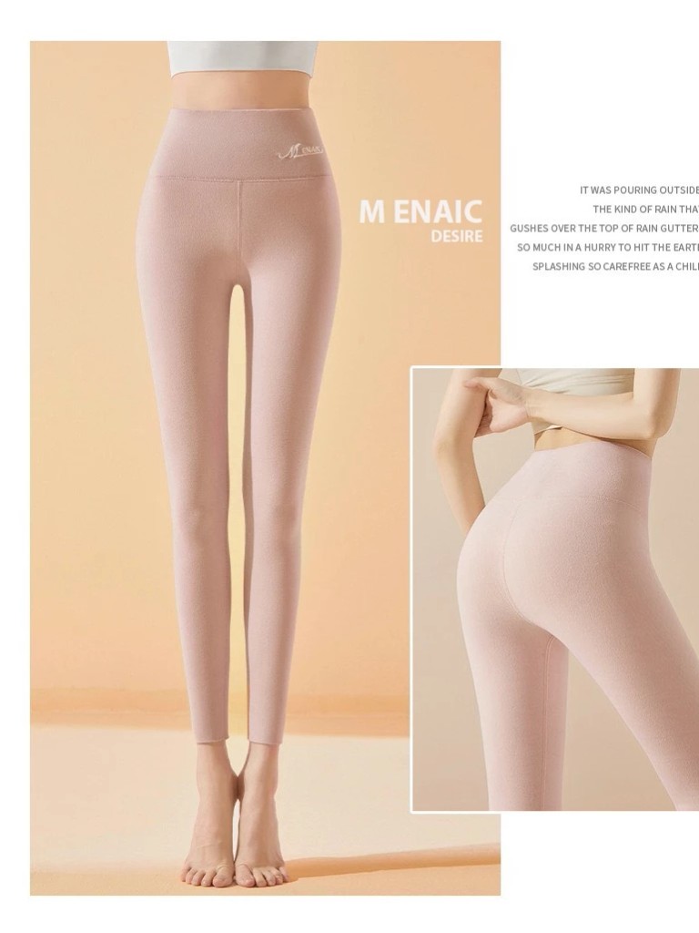 Desire Store, Quần legging M ENAIC lưng cao lót lông cừu nhung mịn giữ nhiệt mùa đông ấm áp định hình dáng QGN-9105014 image 17 of 20