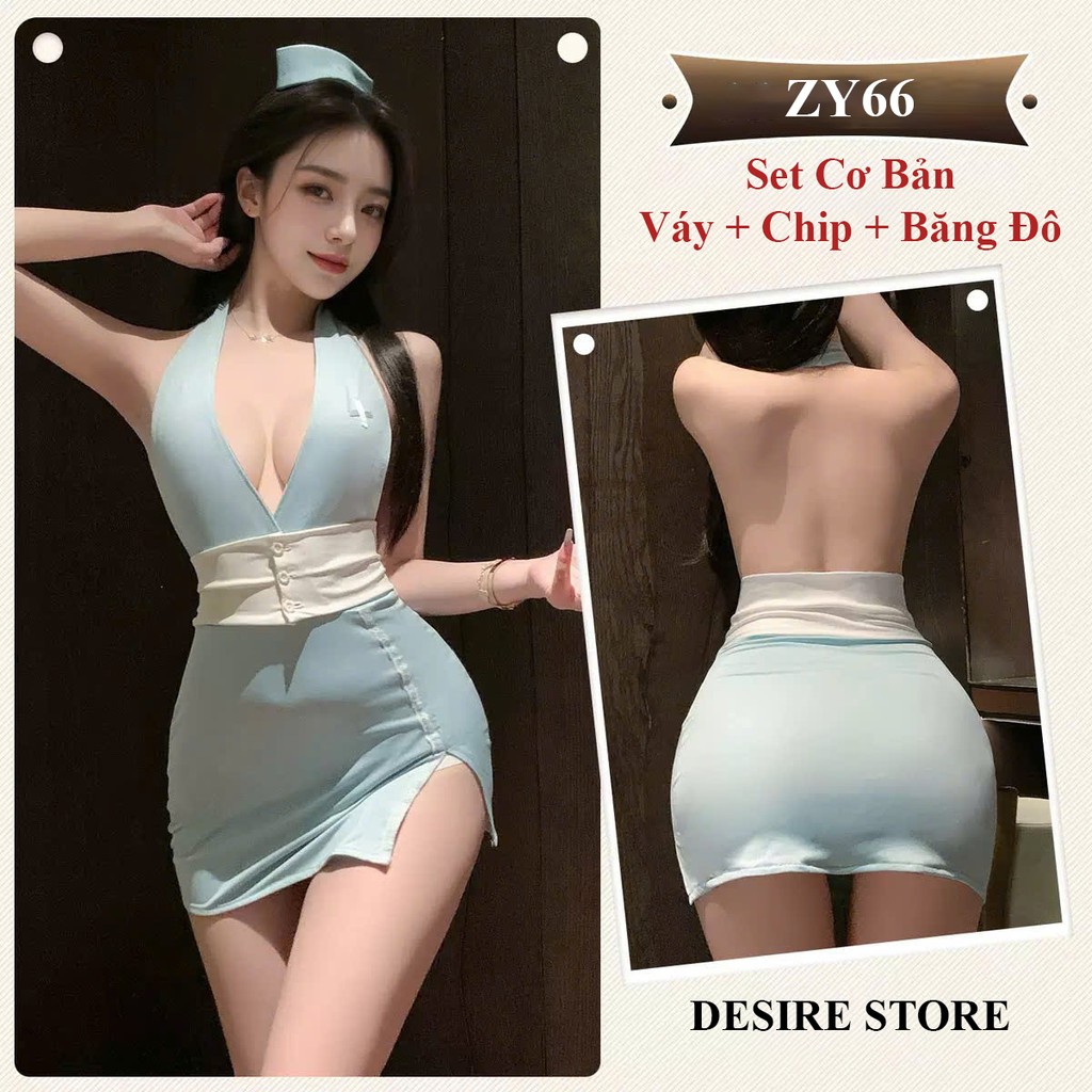 Desire Store,  ZY66 Bộ Đồ Ngủ Cosplay Cô Y Tá Sexy - Váy Ngủ Hóa Trang Cao Cấp DESIRE  - Set Cơ Bản image 7 of 8