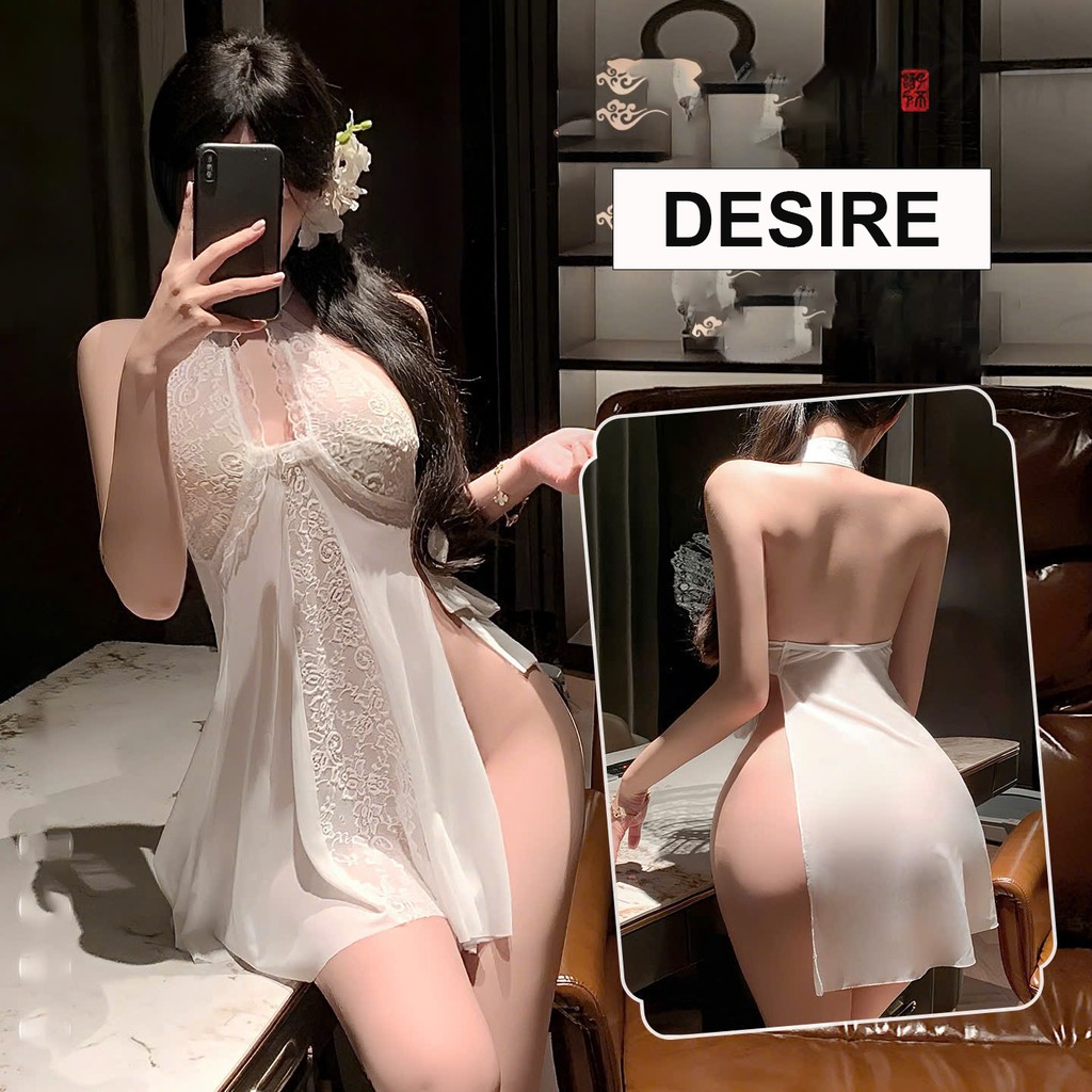 Desire Store, Váy ngủ Ren xuyên thấu phong cách Trung Hoa gợi cảm sexy DESIRE VN-6723 image 10 of 16