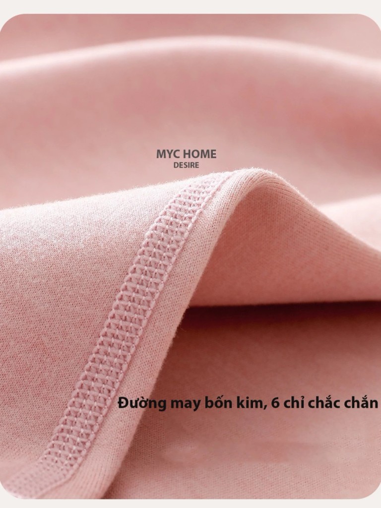 Desire Store, Đồ bộ giữ nhiệt mùa đông siêu nhẹ ấm áp không đường viền MYC HOME chất Nhung lót Len cừu MYC-01 image 17 of 21
